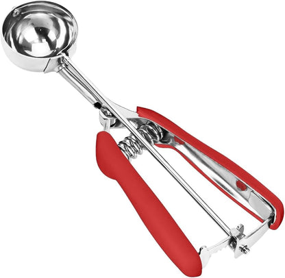 Ice Cream Scoop, 18/8 Stainless Steel Cookie Scoop, Cookie Scoops for Baking, 2 Tbsp/ 30 ml/ 1 oz Cookie Dough Scoop, Ice Cream Scooper with Trigger Release, Cookie Scooper for Baking