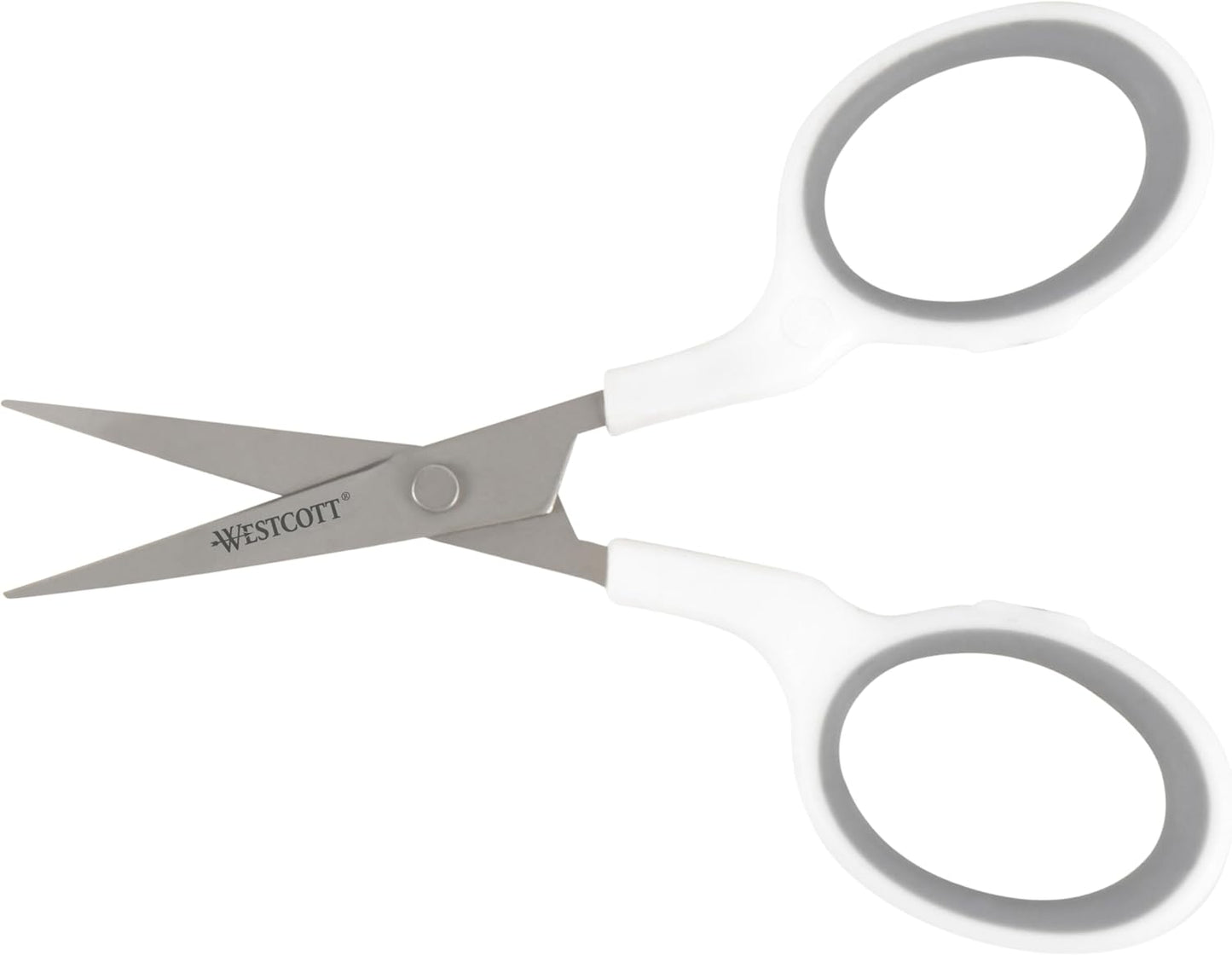 Westcott 5-Inch Micro-Tip Fabric Scissors with Titanium-Bonded Blades - Craft Scissors for Paper and Fabric, Sewing, and More