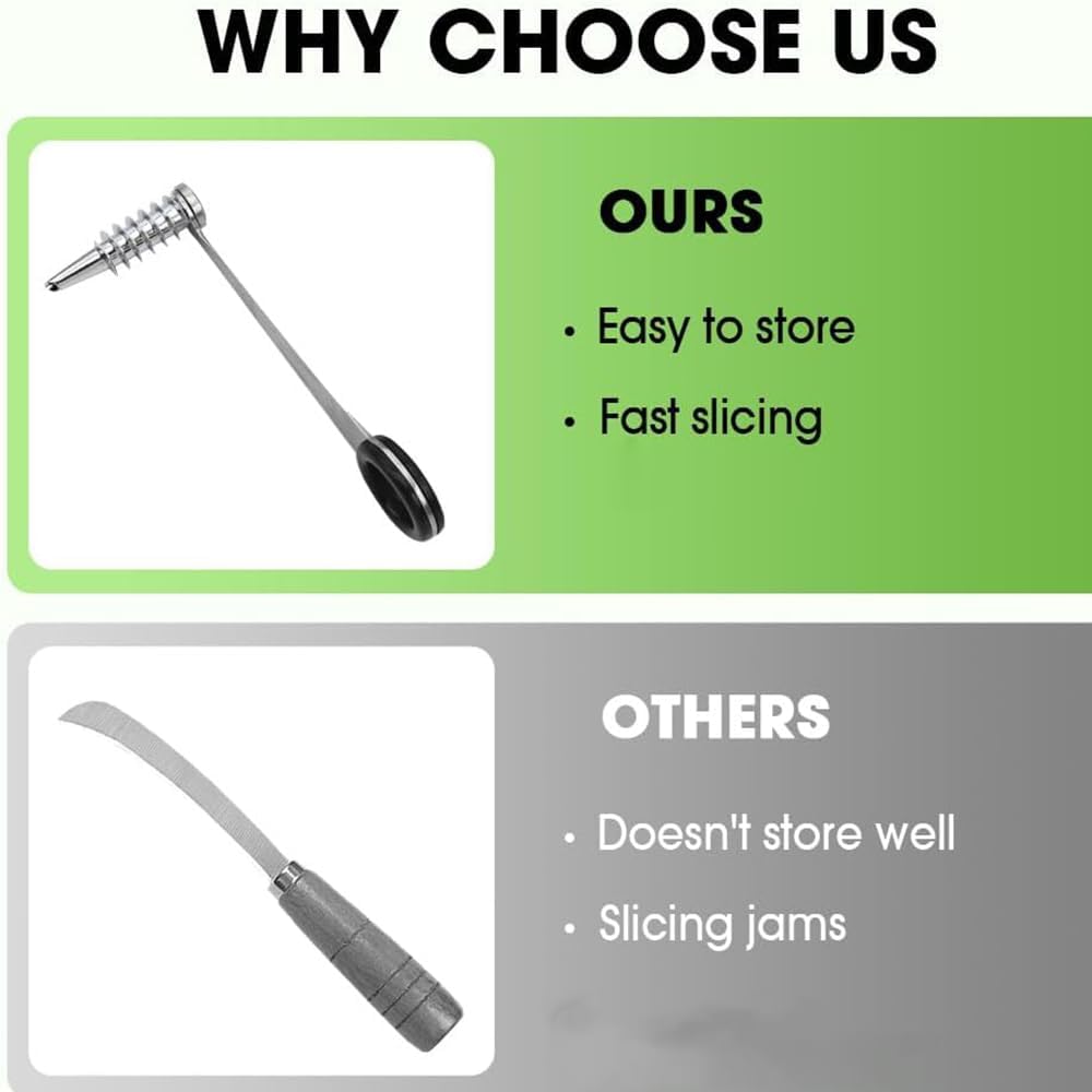 Stainless Steel Spiral Cutter for Vegetables Potato Cucumber Spiral Slicer Manual Vegetable Spiralizer Kitchen Tool (4pcs)