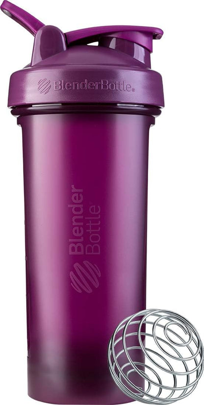 BlenderBottle Classic V2 Shaker Bottle Perfect for Protein Shakes and Pre Workout, 28-Ounce, Clear/Black
