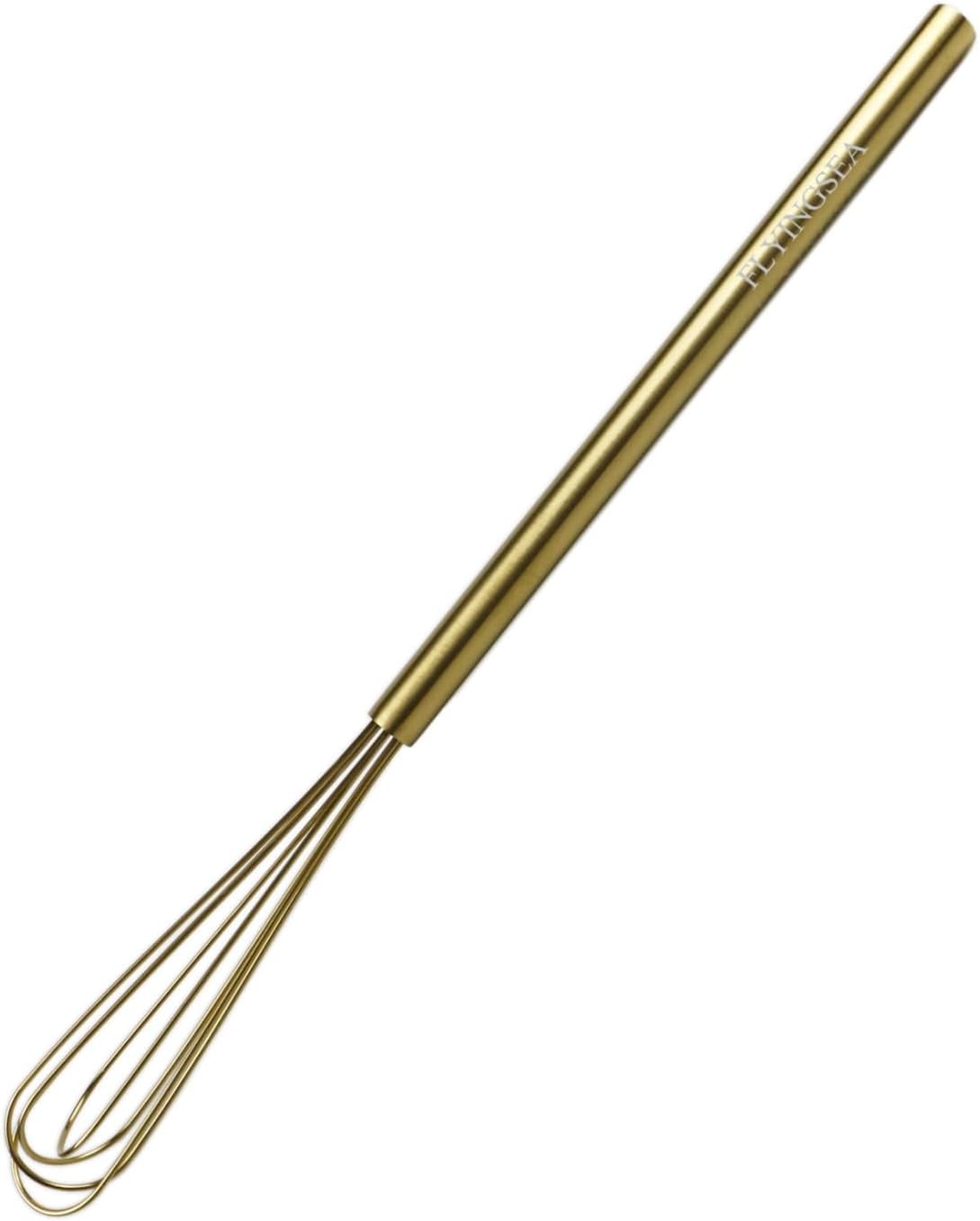FLYINGSEA Whisks,Small Whisk,Mini Whisk,Stainless Steel Whisks,Cooking and Kitchen Gadget.(1 Pcs)