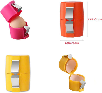 Egg Shell Opener, Egg Opener, Egg Cracker Tool for Raw Eggs, Egg Shell Opener Cutter Tool, Handheld Egg Slicer, Egg Cracker and Separator for Cooking,Eggs Breaker Multifunctional (pink)
