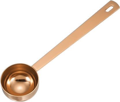 uxcell Measuring Spoon, 15ml Long Handle Table Scoop Teaspoon Coffee Scoop Spoon for Ground Coffee Tea Sugar Cooking Baking, Black