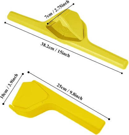 Lemon Squeezer Manual, Large Flat Lemon Squeezer, Easy Squeeze Lime Squeezer, Manual Press Lemon Juicer Citrus Juicer with Sideways Pivot Leverage, Folds Flat For Space-Saving Manual Juicers