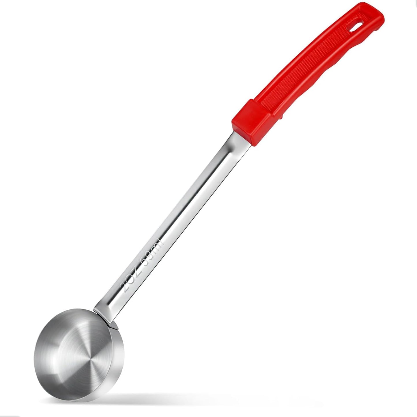 1 Ounce Solid Stainless Steel Portion Control Ladle Spoon - 2Pcs Pizza Sauce Serving Spoons Portion Ladle for Sauces, Perfect for Weight Watchers, Buffets, Parties