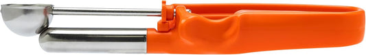 【Extended】Size 100 ORANGE (0.32 oz.) VODOMAX Commercial Food Disher, 13 Sizes, #100 Scoop, Stainless 18-10, Cookie Scoop, Best Seller Disher, Portion Control, Melon Scoop, Ice Cream Scoop