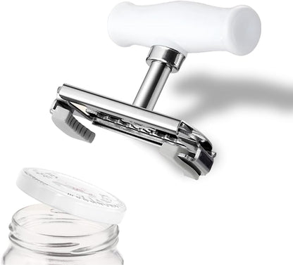 Jar Opener Stainless Steel Adjustable Tool for 1-4 inches Bottle Can Lids, Fit Seniors, Arthritis, Women, Chilren, Weak Hands