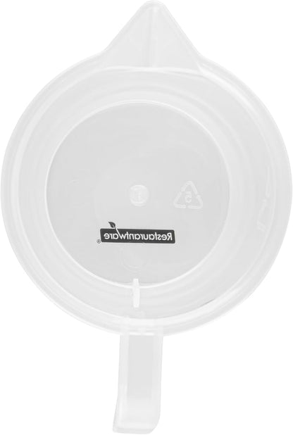 Restaurantware Measuring Cup, 8 Ounce Pack of 1 Conical Spout Liquid Scaling Vessel Embossed Ml and Oz Graduations, Clear Plastic Measuring Cup with Handle, For Cooking Baking For Oil Flour