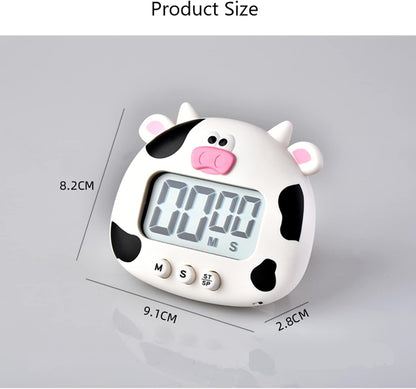 Kitchen Timer, Cute Cartoon Animal Countdown, Digital Cooking Timer with Magnetic, LCD Large-Screen Visual Clock, Hangable Alarm Clock with Stand，for Cooking Bake Sport Game (Timer-XG)