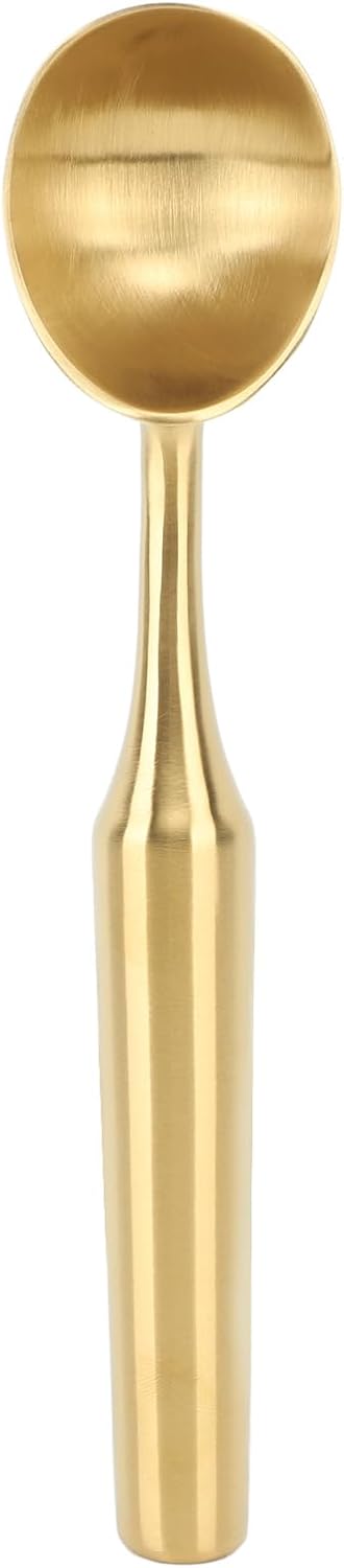 Yunseity Ice Cream Scoop, Melon Baller, Easy Demoulding Made of 304 Stainless Steel for The Kitchen (Gold)