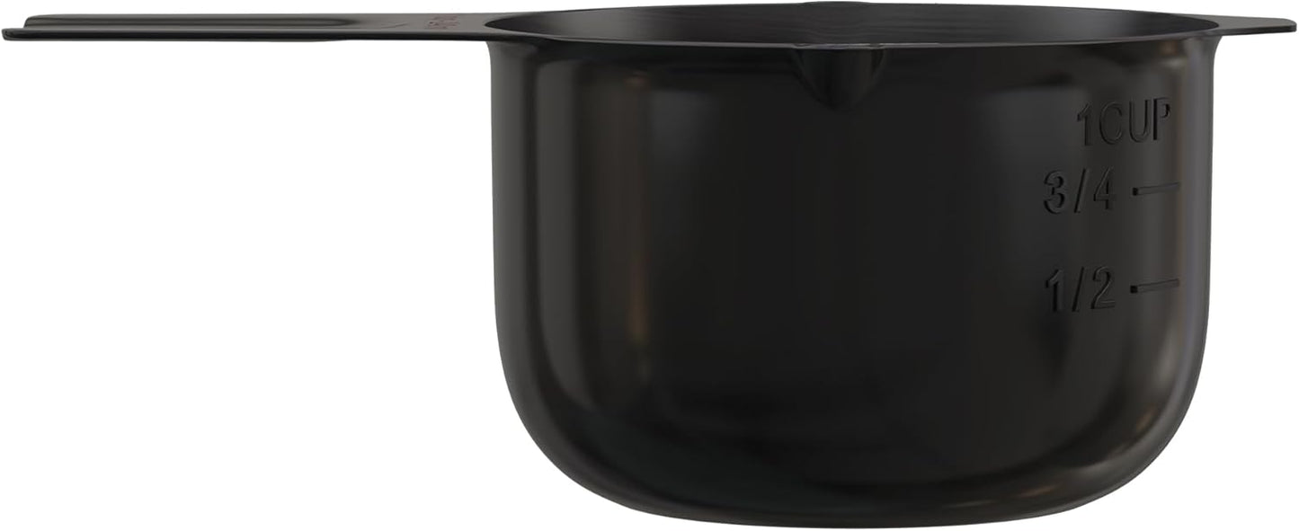 Color Up 2 Cup Measuring Cup, 480ml Stainless Steel Metal, Easy-Pour Spouts, Engraved Markings, Flat Base, Dishwasher Safe, for Dry and Liquid Ingredients