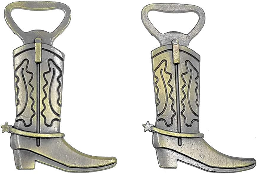 Cowboy Boot Bottle Opener for Wedding Party Favor (12pcs,Gold Tone)