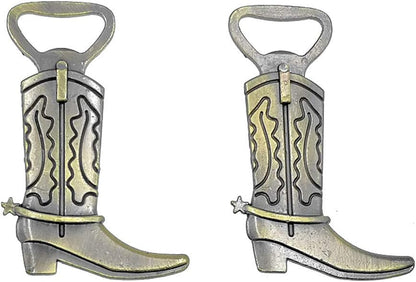 Cowboy Boot Bottle Opener for Wedding Party Favor (12pcs,Gold Tone)