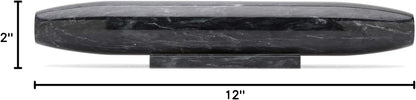 Fox Run French Marble Rolling Pin with Base, White, 3 x 12 x 3 inches