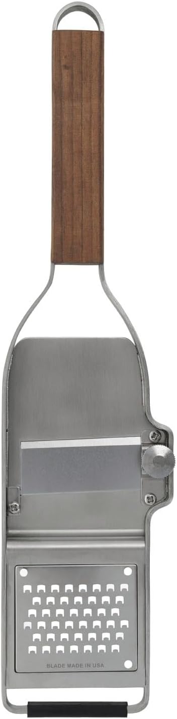 Microplane Master Series Ribbon Grater, Stainless Steel, Walnut Wood, 30 x 6.8 x 2 cm