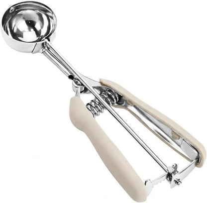 Ice Cream Scoop, 18/8 Stainless Steel Cookie Scoop, Cookie Scoops for Baking, 2 Tbsp/ 30 ml/ 1 oz Cookie Dough Scoop, Ice Cream Scooper with Trigger Release, Cookie Scooper for Baking