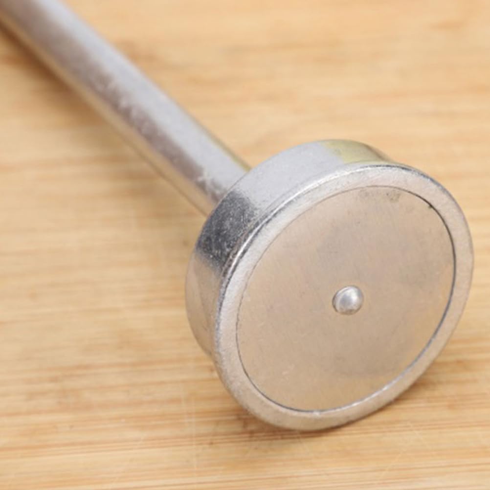 OUNONA Kitchen Gadgets Non-Stick Meatball Spoon Falafel Squeeze Scoop Mold Melon Maker Pressure Pop Baller Cake Fish Ball Tool Tongs Cookie Meatball Press Making Tools Aluminum