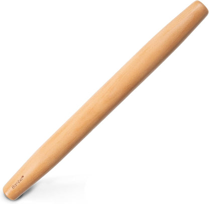 Bamber Wood Rolling Pin for Baking Wooden Rolling Dowel Stick Dough Roller for Cookie Dumpling Pastry Pizza Tortilla, 15'' by 1.5''