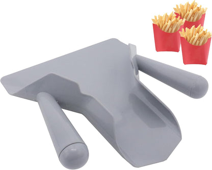 French Fry Scoop & Scooper - Polycarbonate Multipurpose Utility Scooper for Ice Candy Snacks & More