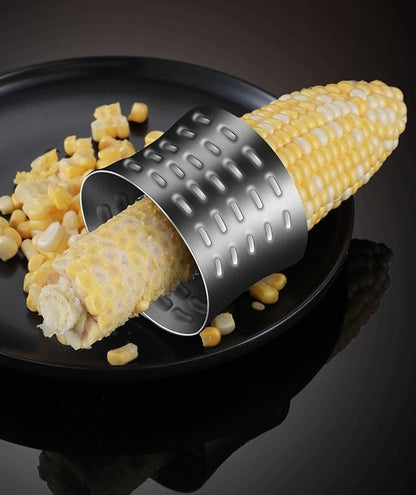 Corn Stripper Cutter Stainless Steel Corn Peeler Corn Stripping Tool for Home Kitchen with Serrated Blade