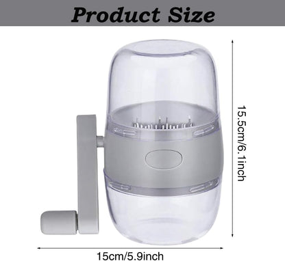 Nut Chopper,Manual Nut Grinder with Hand Crank,Hand Held Food Shredder Cutter for Different Nuts for Baking for Kitchen