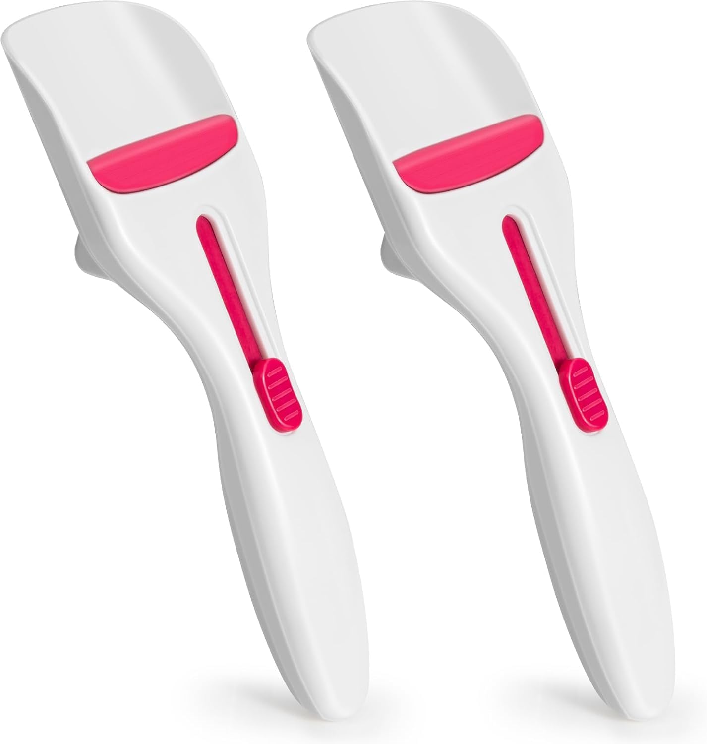 2pcs Pink Pastry Scoop Batter Dispenser with One-Touch Button, Baking & Pastry Dispensing Tool for Muffins, Cupcakes, Cookie Dough & Pancakes, BPA Free Dishwasher Safe Kitchen Gadget