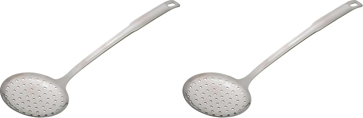 HIC Kitchen Spaghetti Ladle and Pasta Server with Long Handle, 18/8 Stainless Steel, 13-Inch