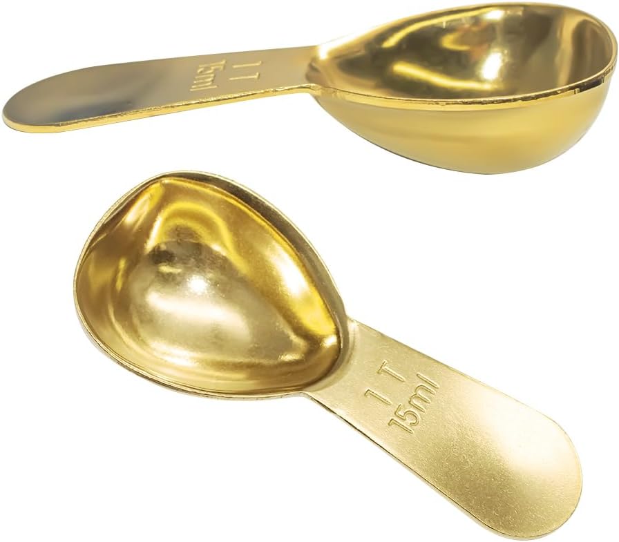 1 Pack Coffee Scoop, 2 Tablespoon, Stainless Steel Measuring Spoons for Ground Coffee, Sugar, Protein Powder, Tea Leaves (1, Silver, 30 ml)