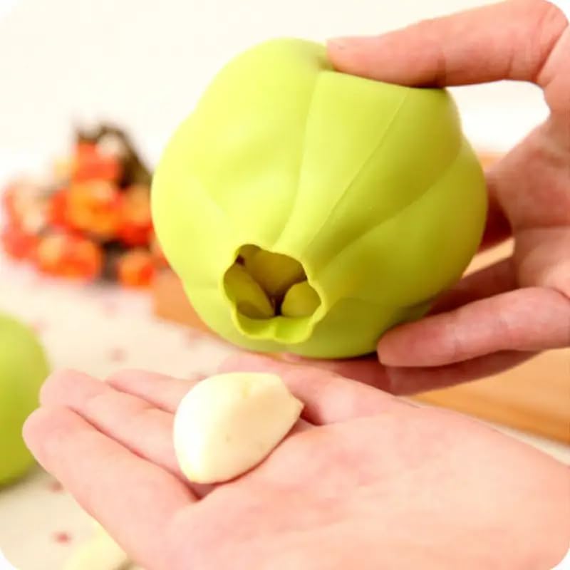 Reusable Green Silicone Garlic Peeler Tube ? Food-Grade, Non-Slip, Easy-Roll Design for Effortless Garlic Skin Removal, Dishwasher Safe Kitchen Tool