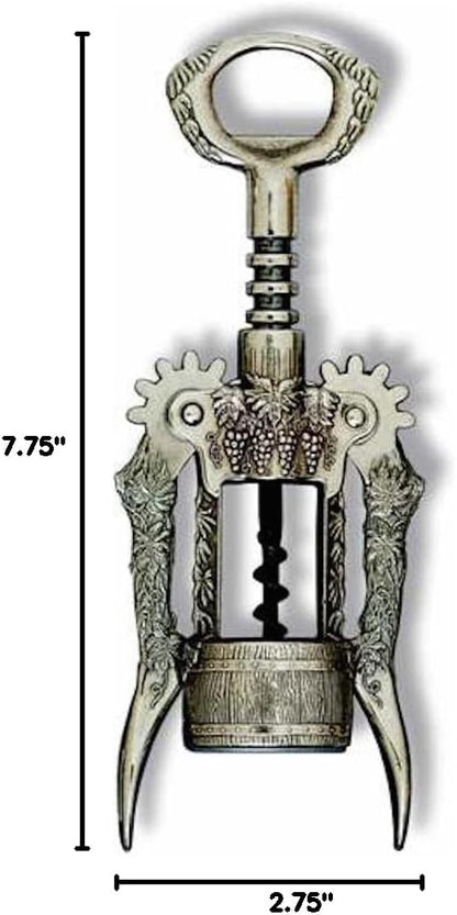 BOTTICELLO - GRAPE DESIGN Steel Wing Corkscrew, Italy