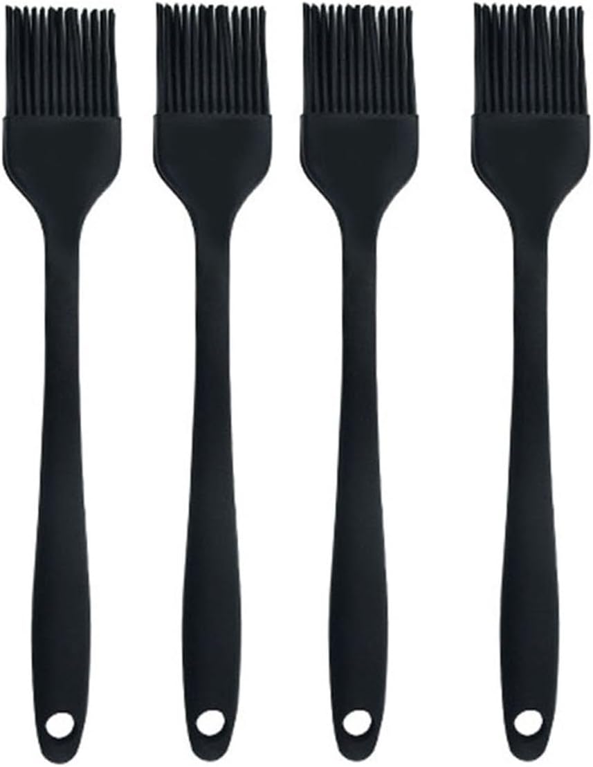 Silicone Oil brush, for BBQ Kitchen Cooking Baking and Grilling (3 PCS,orange)