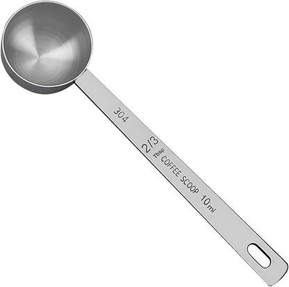 Teaspoon Measuring Spoons, 7.5mL (7.5 cc | 1/4 oz) Stainless Steel Teaspoon Scoop, Long Handle Metal Measuring Spoons for Cooking,Baking (0.25 OZ)