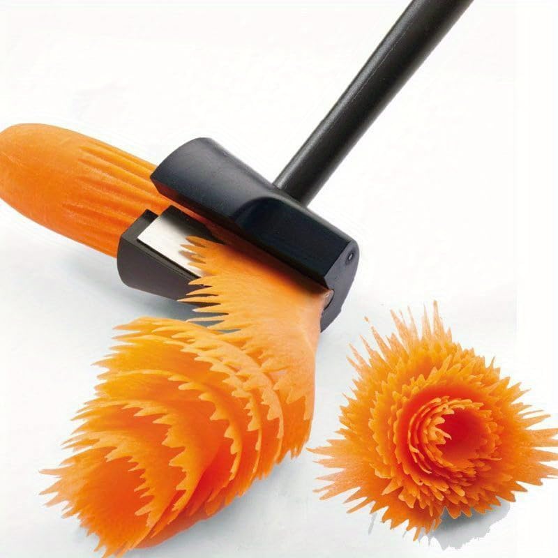 Spiral Vegetable Slicer and Peeler, Kitchen Tool for Carrots, Radishes, Potatoes, Handheld Design