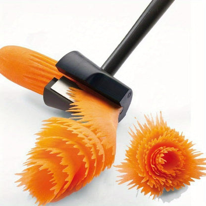 Spiral Vegetable Slicer and Peeler, Kitchen Tool for Carrots, Radishes, Potatoes, Handheld Design
