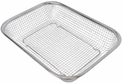 Prolinemax 11-1/2" x 8-1/2" Stainless Steel Rectangle Colander Wire Basket Fruit Vegetable Strainer