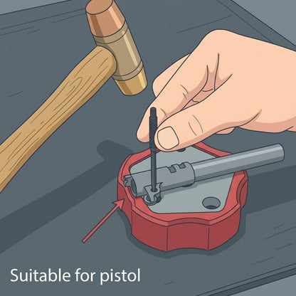 Gunsmithing Roll Pin Starter Punch Set Tool (Pack of 1)