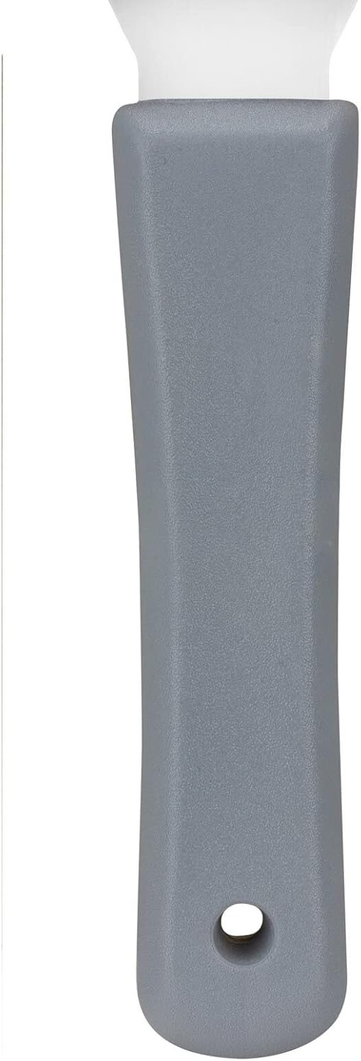 SPARTA Steel Handheld Scraper Kitchen Scraper Tool with Food-Safe Plastic Handle for Griddles, Pans, Pots, and Cutting Boards in Commercial Settings, Stainless Steel, 3 Inches, Pink