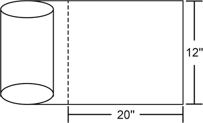 12x16 Plastic Produce Bags on a Roll - Clear Plastic Bags for Food, Vegetable, Fruits, Bread, Pet Bags and Grocery Clear Bag- 350 Bags/roll (1 Roll)