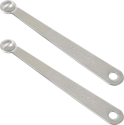2PCS 1/32 Teaspoon(1/32tsp, Smidgen) Single Tiny Measuring Spoon, Small Individual Stainless Steel Measure Spoons Only