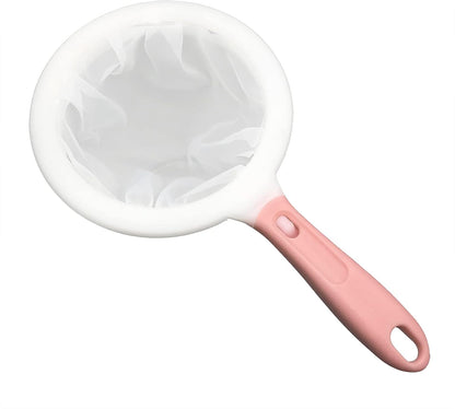 8.4in 80 Mesh Big Nylon Mesh Filter Ultra-Fine Sieve Sediments Strainer PP Frame for Straining Juice,Honey,Tea