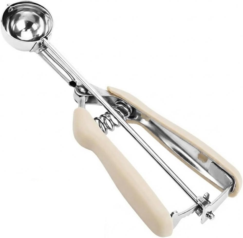 Ice Cream Scoop, 18/8 Stainless Steel Cookie Scoop, Cookie Scoops for Baking, 2 Tbsp/ 30 ml/ 1 oz Cookie Dough Scoop, Ice Cream Scooper with Trigger Release, Cookie Scooper for Baking