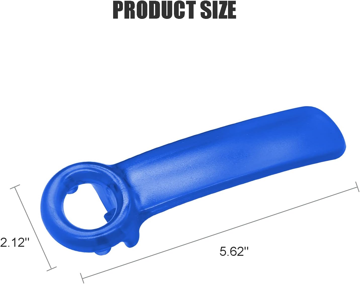 1 Pack Red Jar-key Jar Opener The Original Easy Use by Anyone (Transparent)