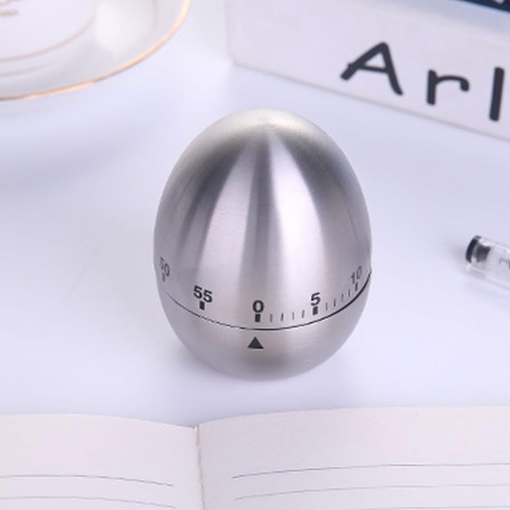 60 Minute Mechanical Kitchen Timer, Wind-Up Design, No Batteries Needed, Perfect for Boiling Eggs & Kitchen Tasks, Cooking Essential Tool