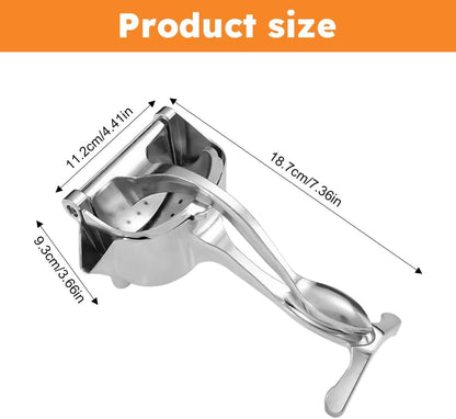 Orange Pomegranate Lemon Squeezer,Manual Citrus Press,Ergonomic Handles Hand Press Bar(Silver)