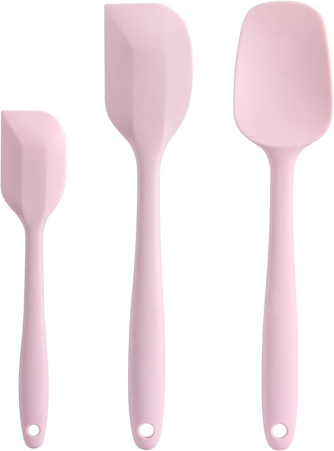 Silicone Spatula Set - Rubber Spatula - 600°F Heat Resistant Baking Spoon & Spatulas(Dark Grey)