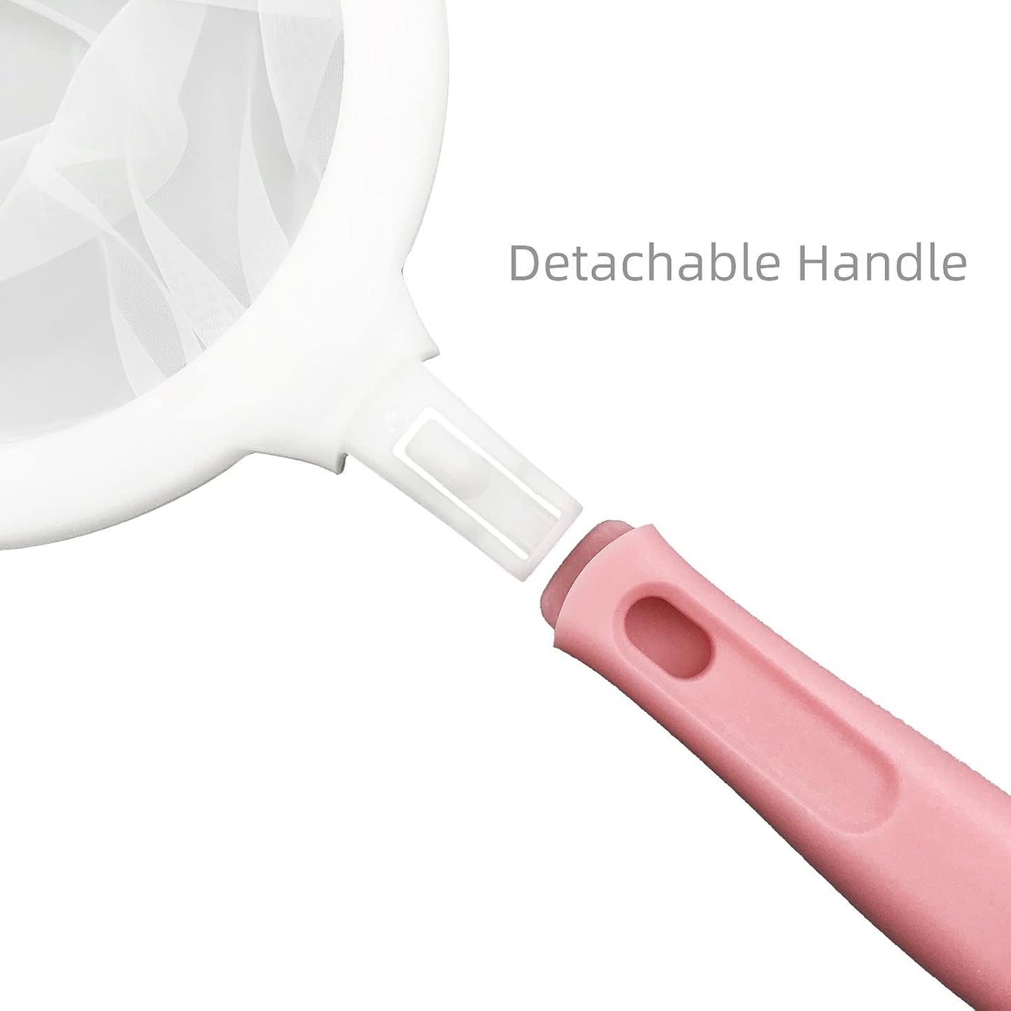 8.4in 80 Mesh Big Nylon Mesh Filter Ultra-Fine Sieve Sediments Strainer PP Frame for Straining Juice,Honey,Tea