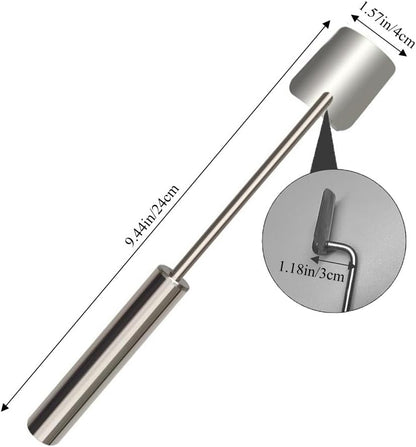 Corn Peeler for Corn on the Cob,Long Handle Stainless Steel Corn Cob Stripper Tool,Corn Kernel Remover Tool for Home Kitchen (Peeler with Hook)