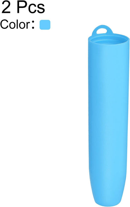 uxcell Silicone Garlic Peeler Tube, 2Pcs Garlic Roller Peeling Tube Garlic Cloves Skin Remover for Useful Kitchen Tools, Black