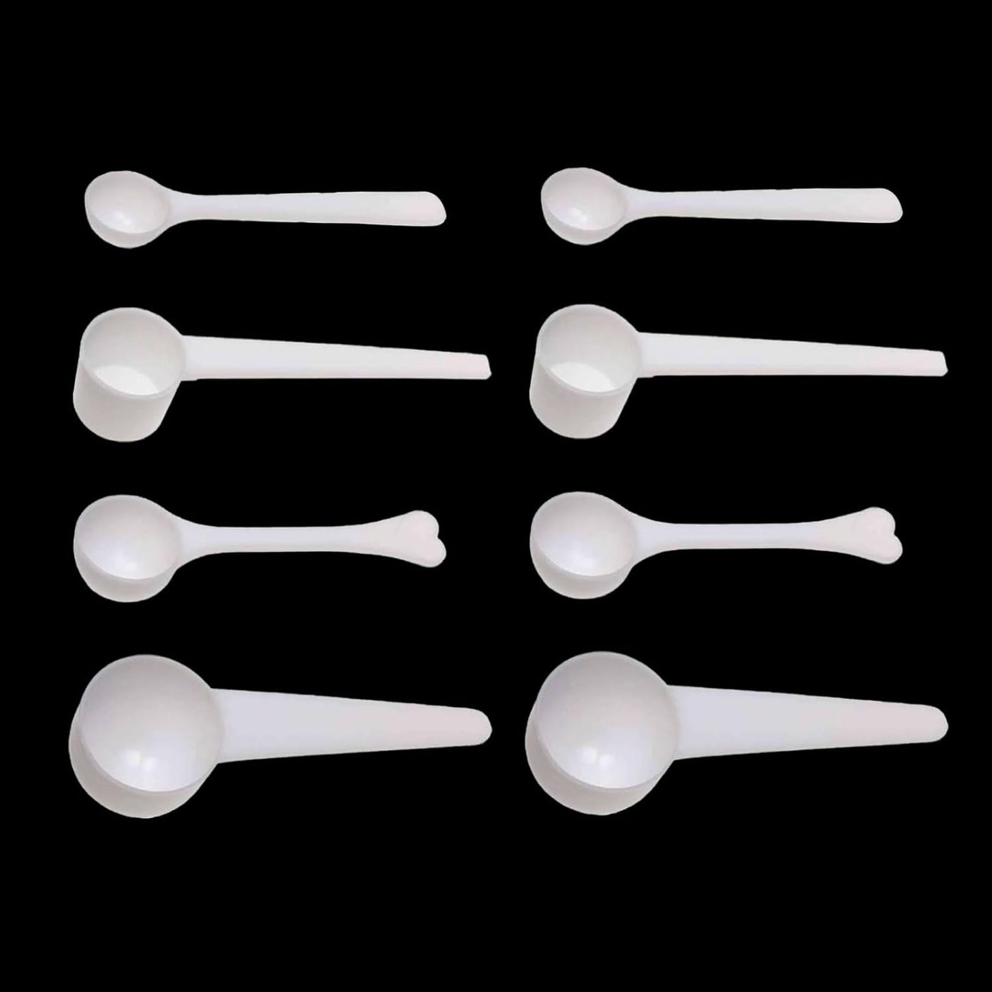 4 Packs Measuring Spoons Set 1g 3g 5g 10g Scoops for Coffee Protein Milk Powder Kitchen Tools for Accurate Measurements Spoons for Creatine Protein Formula Gram Measuring Scooper