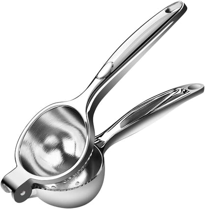 GIUOIDUOPremium Lemon Squeezer, Large Heavy Duty Handhelp Juicer for LemonSqueezer, Stainless Steel Hand Press Citrus Juicer, Lime Squeezer Bar Tool, Manual Citrus Press